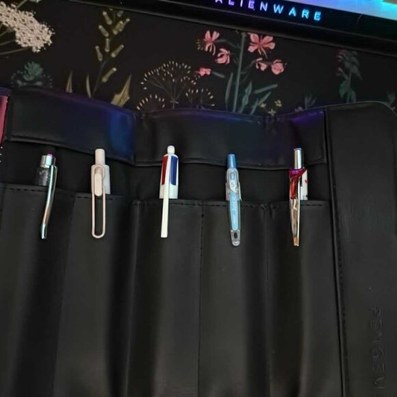 Pengems Pen Wrap case - black w/design -- MINT - Picture 2 of 3